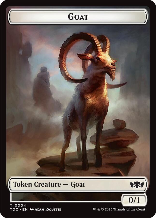 Goat // Timeless Witness Double-Sided Token, Commander: Tarkir: Dragonstorm 4 // 11