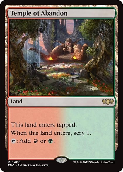 Temple of Abandon, Commander: Tarkir: Dragonstorm 400