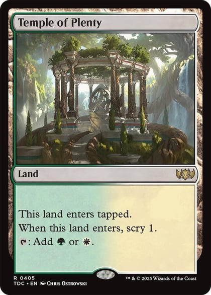 Temple of Plenty, Commander: Tarkir: Dragonstorm 405