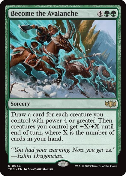 Become the Avalanche, Commander: Tarkir: Dragonstorm 43