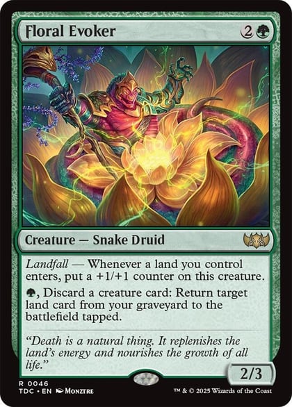 Floral Evoker, Commander: Tarkir: Dragonstorm 46