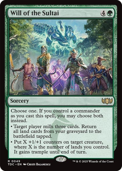 Will of the Sultai, Commander: Tarkir: Dragonstorm 49
