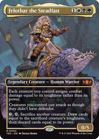 Felothar the Steadfast (Borderless), Commander: Tarkir: Dragonstorm 4
