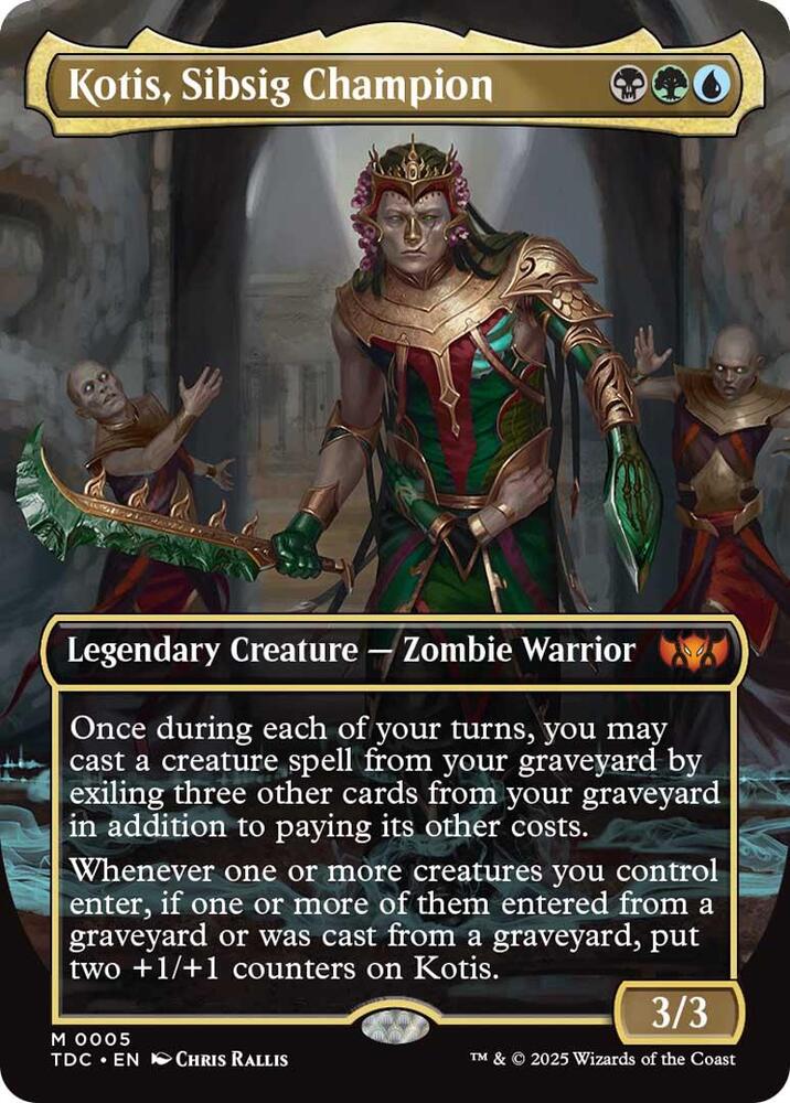 Kotis, Sibsig Champion (Borderless), Commander: Tarkir: Dragonstorm 5