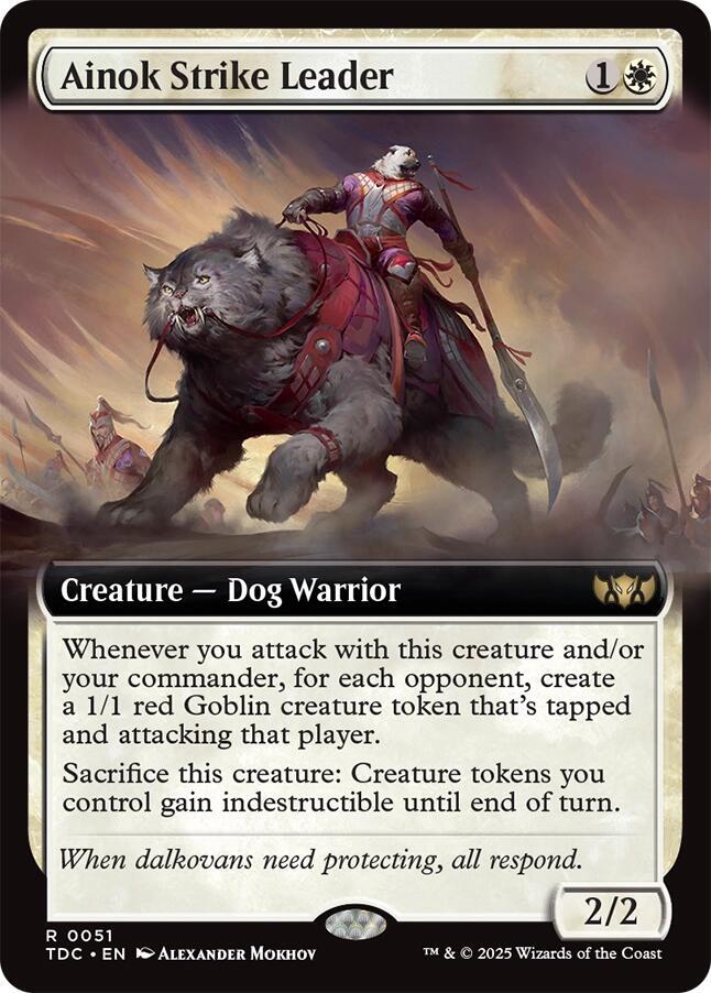 Ainok Strike Leader (Extended Art), Commander: Tarkir: Dragonstorm 51