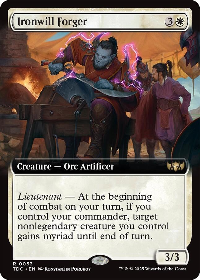 Ironwill Forger (Extended Art), Commander: Tarkir: Dragonstorm 53