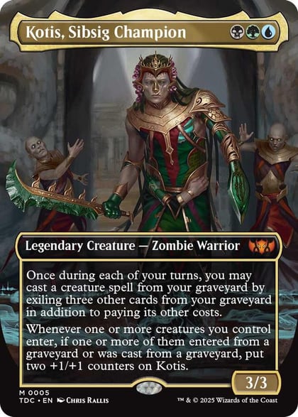 Kotis, Sibsig Champion (Borderless), Commander: Tarkir: Dragonstorm 5