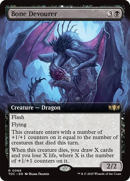 Bone Devourer (Extended Art), Commander: Tarkir: Dragonstorm 66