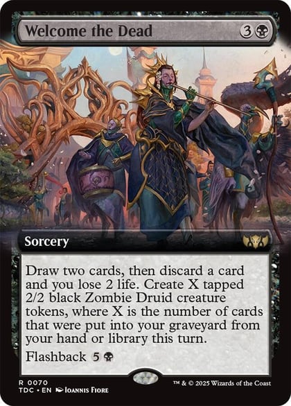 Welcome the Dead (Extended Art), Commander: Tarkir: Dragonstorm 70
