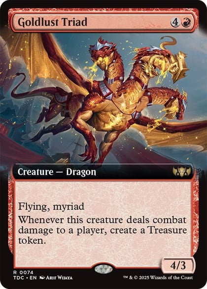 Goldlust Triad (Extended Art), Commander: Tarkir: Dragonstorm 74