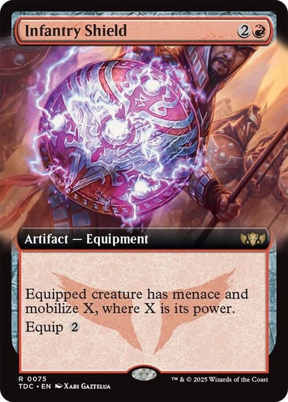 Infantry Shield (Extended Art), Commander: Tarkir: Dragonstorm 75