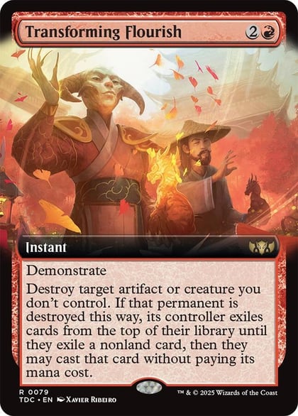 Transforming Flourish (Extended Art), Commander: Tarkir: Dragonstorm 79