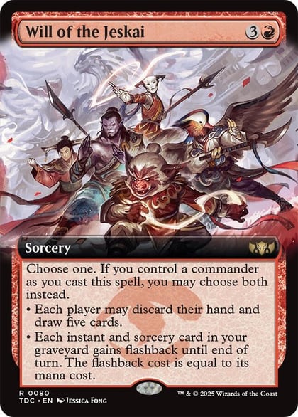 Will of the Jeskai (Extended Art), Commander: Tarkir: Dragonstorm 80