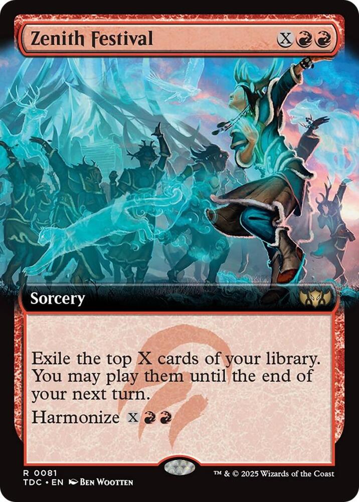 Zenith Festival (Extended Art), Commander: Tarkir: Dragonstorm 81