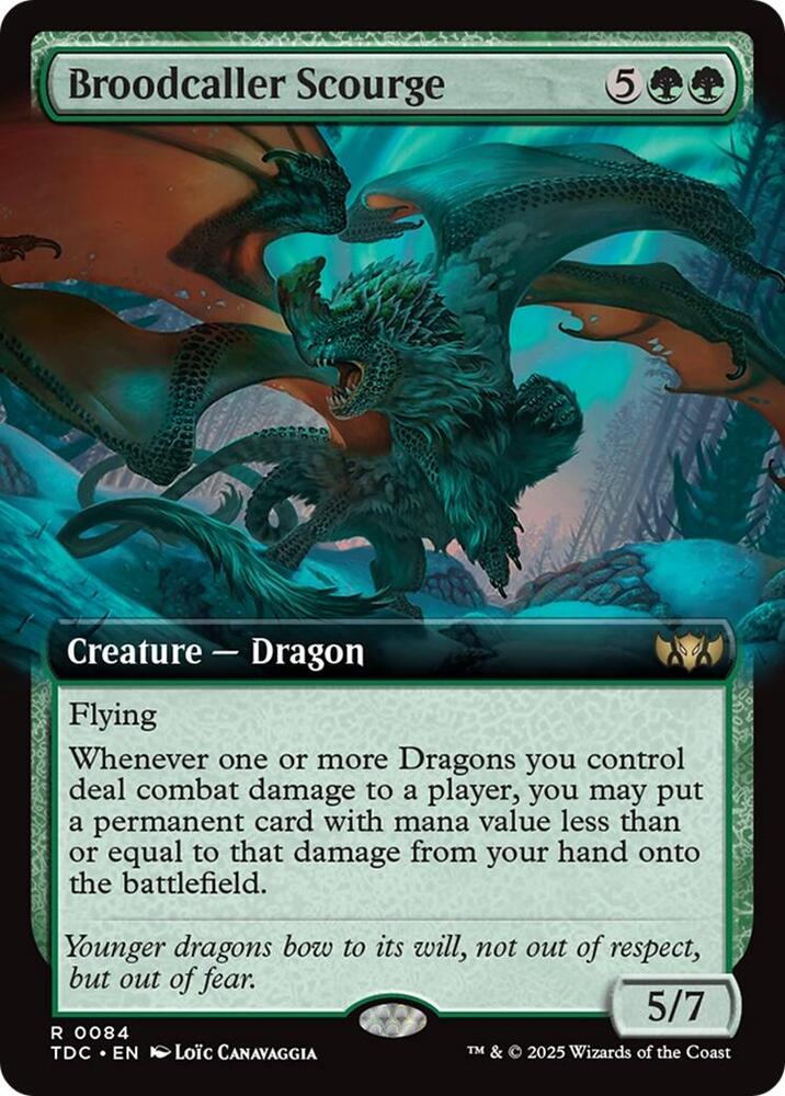Broodcaller Scourge (Extended Art), Commander: Tarkir: Dragonstorm 84