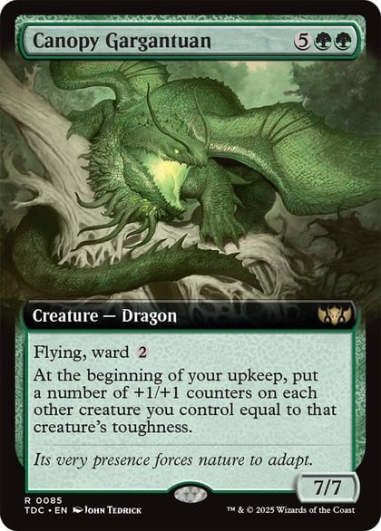 Canopy Gargantuan (Extended Art), Commander: Tarkir: Dragonstorm 85