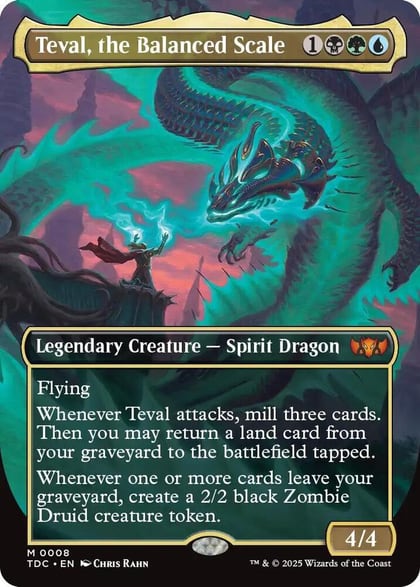 Teval, the Balanced Scale (Borderless), Commander: Tarkir: Dragonstorm 8