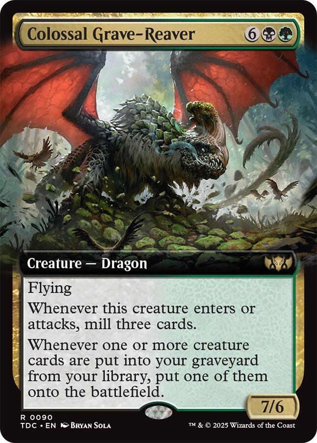 Colossal Grave-Reaver (Extended Art), Commander: Tarkir: Dragonstorm 90
