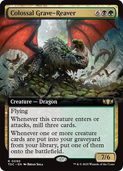 Colossal Grave-Reaver (Extended Art), Commander: Tarkir: Dragonstorm 90