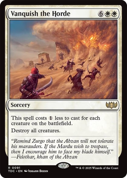 Vanquish the Horde, Commander: Tarkir: Dragonstorm 91
