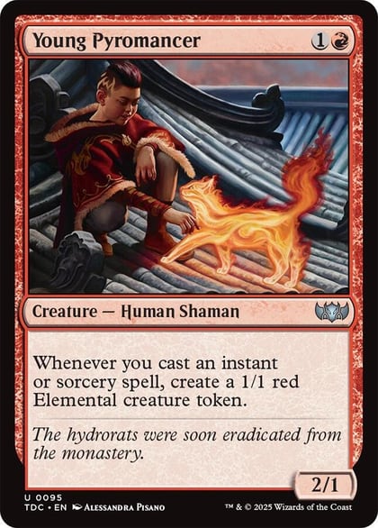Young Pyromancer, Commander: Tarkir: Dragonstorm 95