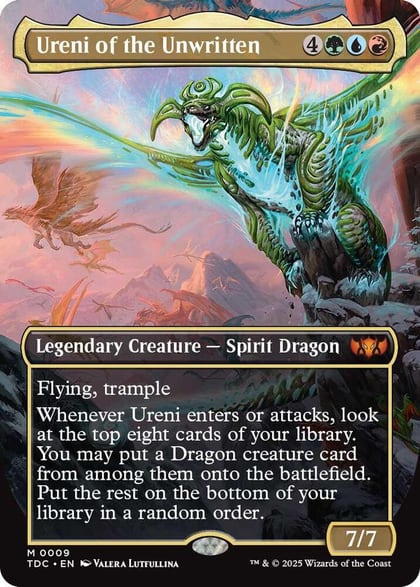 Ureni of the Unwritten (Borderless), Commander: Tarkir: Dragonstorm 9