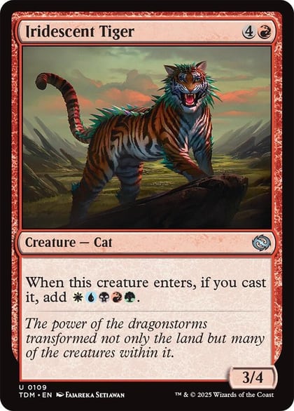 Iridescent Tiger, Tarkir: Dragonstorm 109