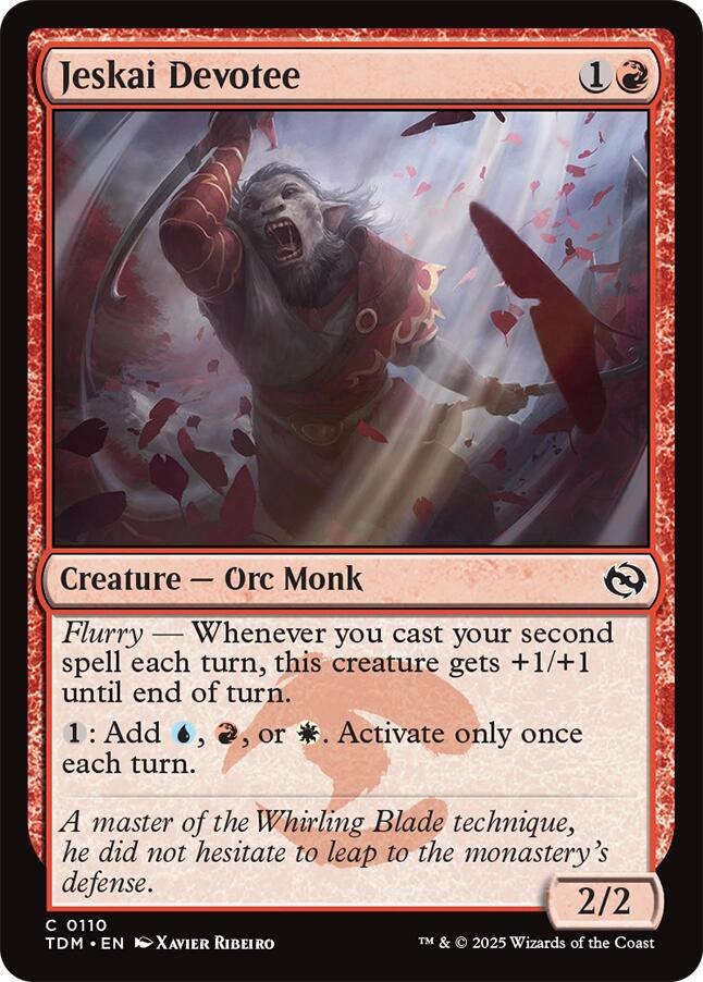 Jeskai Devotee, Tarkir: Dragonstorm 110
