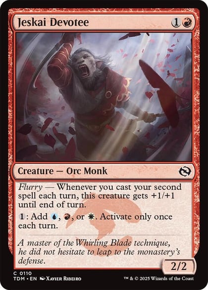 Jeskai Devotee, Tarkir: Dragonstorm 110