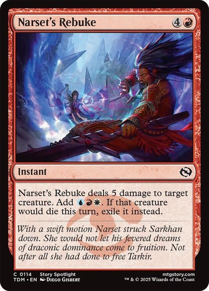 Narset's Rebuke, Tarkir: Dragonstorm 114