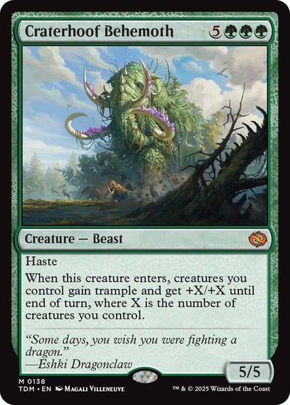 Craterhoof Behemoth, Tarkir: Dragonstorm 138