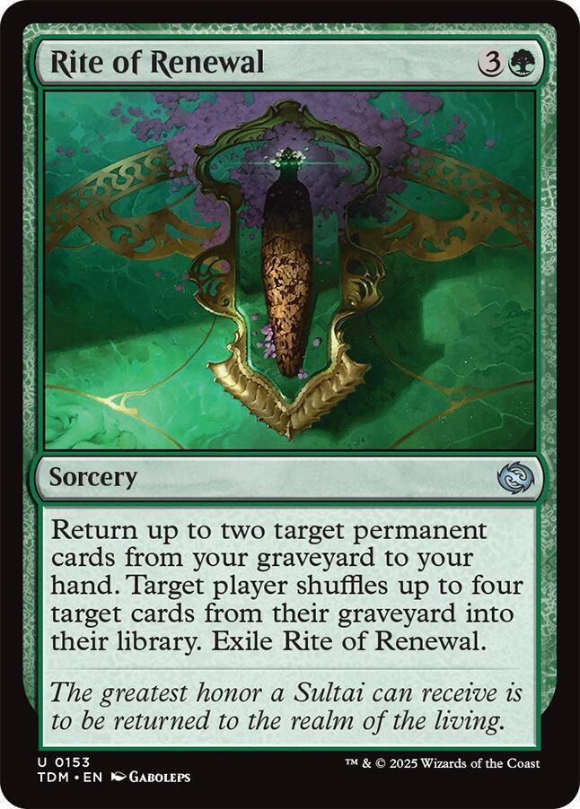 Rite of Renewal, Tarkir: Dragonstorm 153