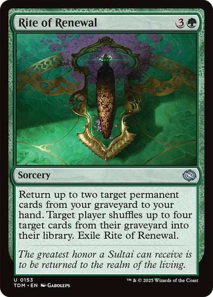 Rite of Renewal, Tarkir: Dragonstorm 153