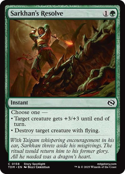 Sarkhan's Resolve, Tarkir: Dragonstorm 158