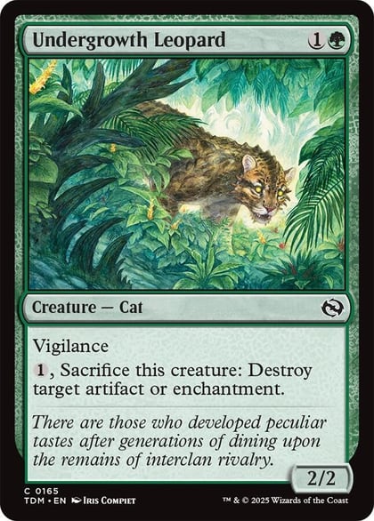 Undergrowth Leopard, Tarkir: Dragonstorm 165