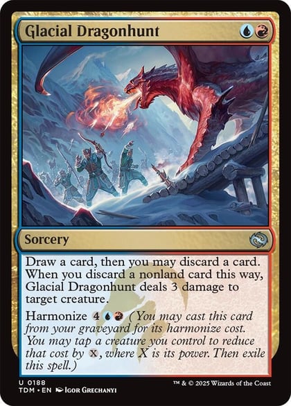 Glacial Dragonhunt, Tarkir: Dragonstorm 188