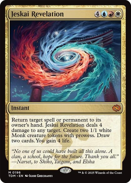 Jeskai Revelation, Tarkir: Dragonstorm 196