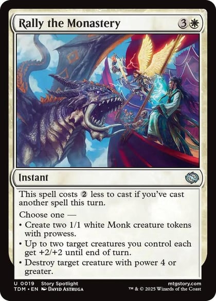 Rally the Monastery, Tarkir: Dragonstorm 19