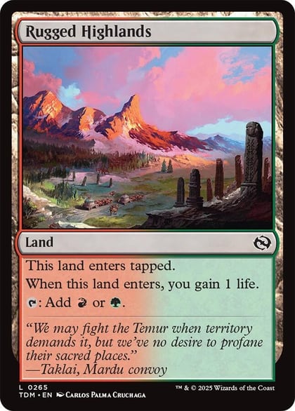 Rugged Highlands, Tarkir: Dragonstorm 265