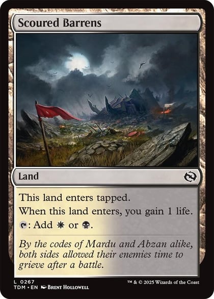 Scoured Barrens, Tarkir: Dragonstorm 267