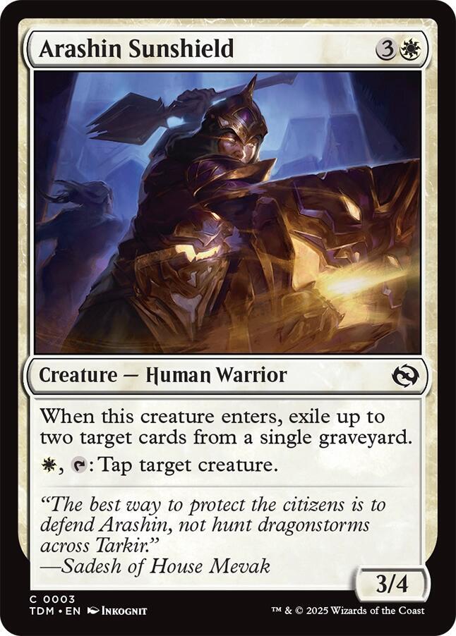 Arashin Sunshield, Tarkir: Dragonstorm 3