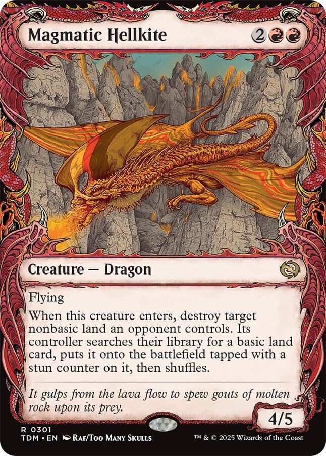 Magmatic Hellkite (Showcase), Tarkir: Dragonstorm 301