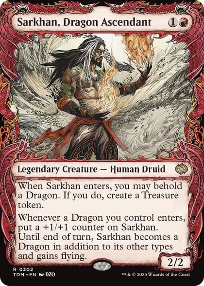 Sarkhan, Dragon Ascendant (0302) (Showcase), Tarkir: Dragonstorm 302
