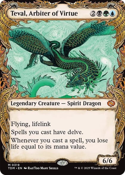 Teval, Arbiter of Virtue (Showcase), Tarkir: Dragonstorm 319