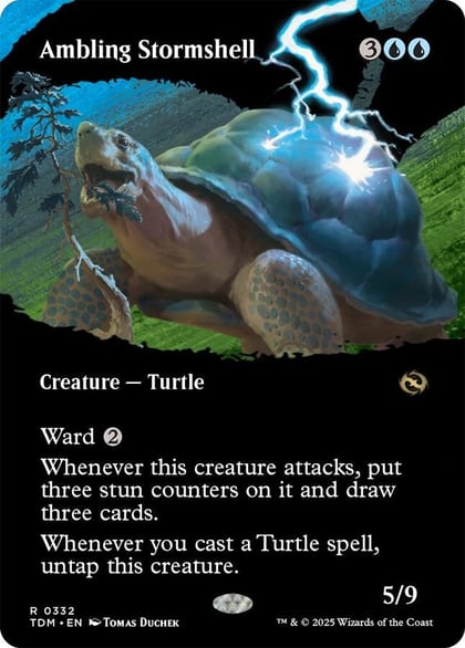 Ambling Stormshell (Borderless), Tarkir: Dragonstorm 332