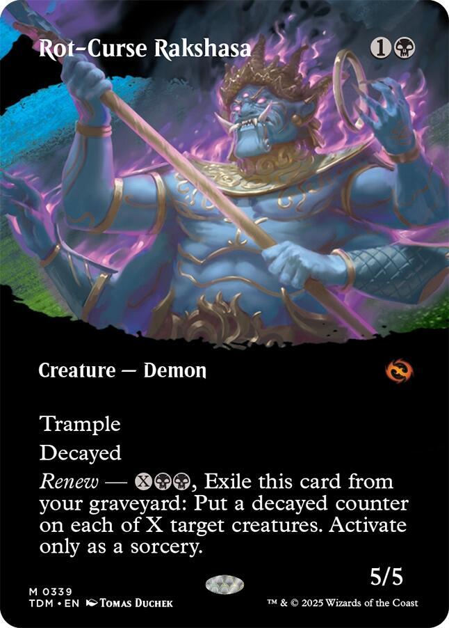 Rot-Curse Rakshasa (Borderless), Tarkir: Dragonstorm 339