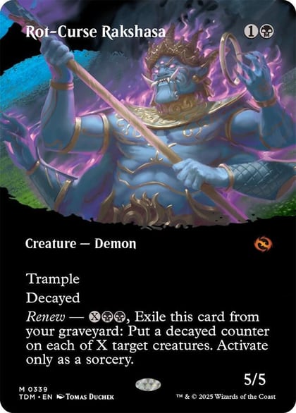 Rot-Curse Rakshasa (Borderless), Tarkir: Dragonstorm 339