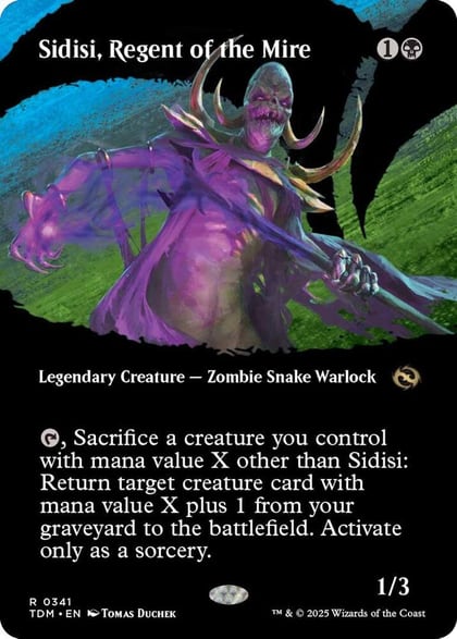Sidisi, Regent of the Mire (Borderless), Tarkir: Dragonstorm 341