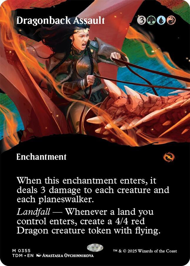 Dragonback Assault (Borderless), Tarkir: Dragonstorm 355