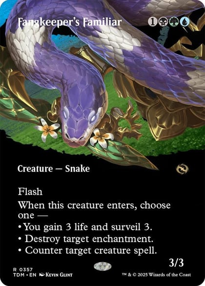 Fangkeeper's Familiar (Borderless), Tarkir: Dragonstorm 357